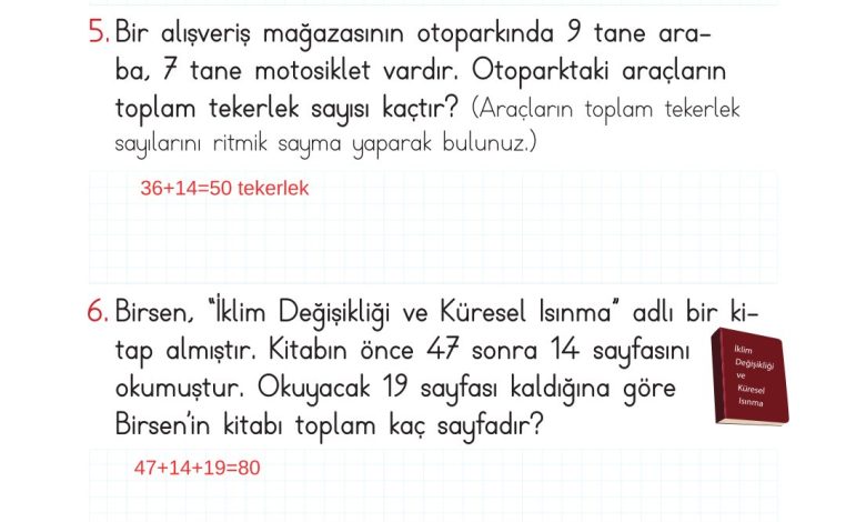 2. Sınıf Meb Yayınları Matematik Ders Kitabı Sayfa 106 Cevapları