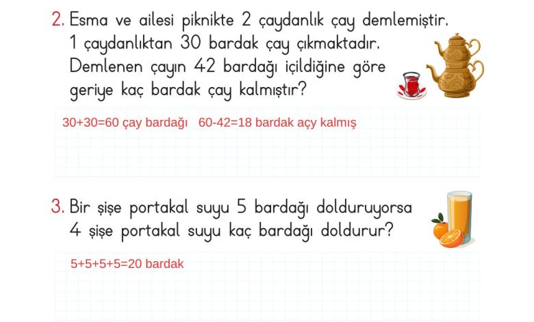 2. Sınıf Meb Yayınları Matematik Ders Kitabı Sayfa 128 Cevapları