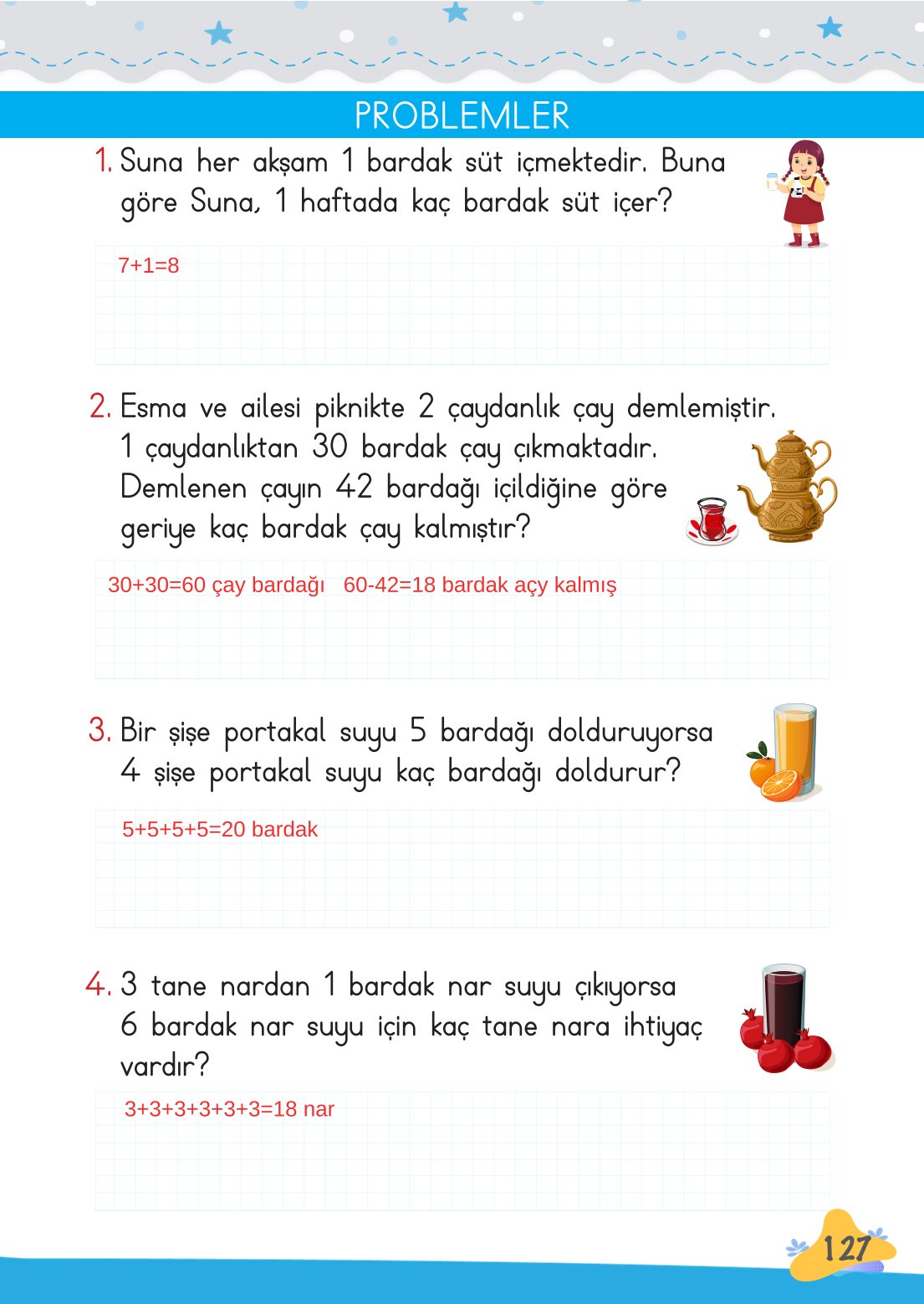 2. Sınıf Meb Yayınları Matematik Ders Kitabı Sayfa 128 Cevapları