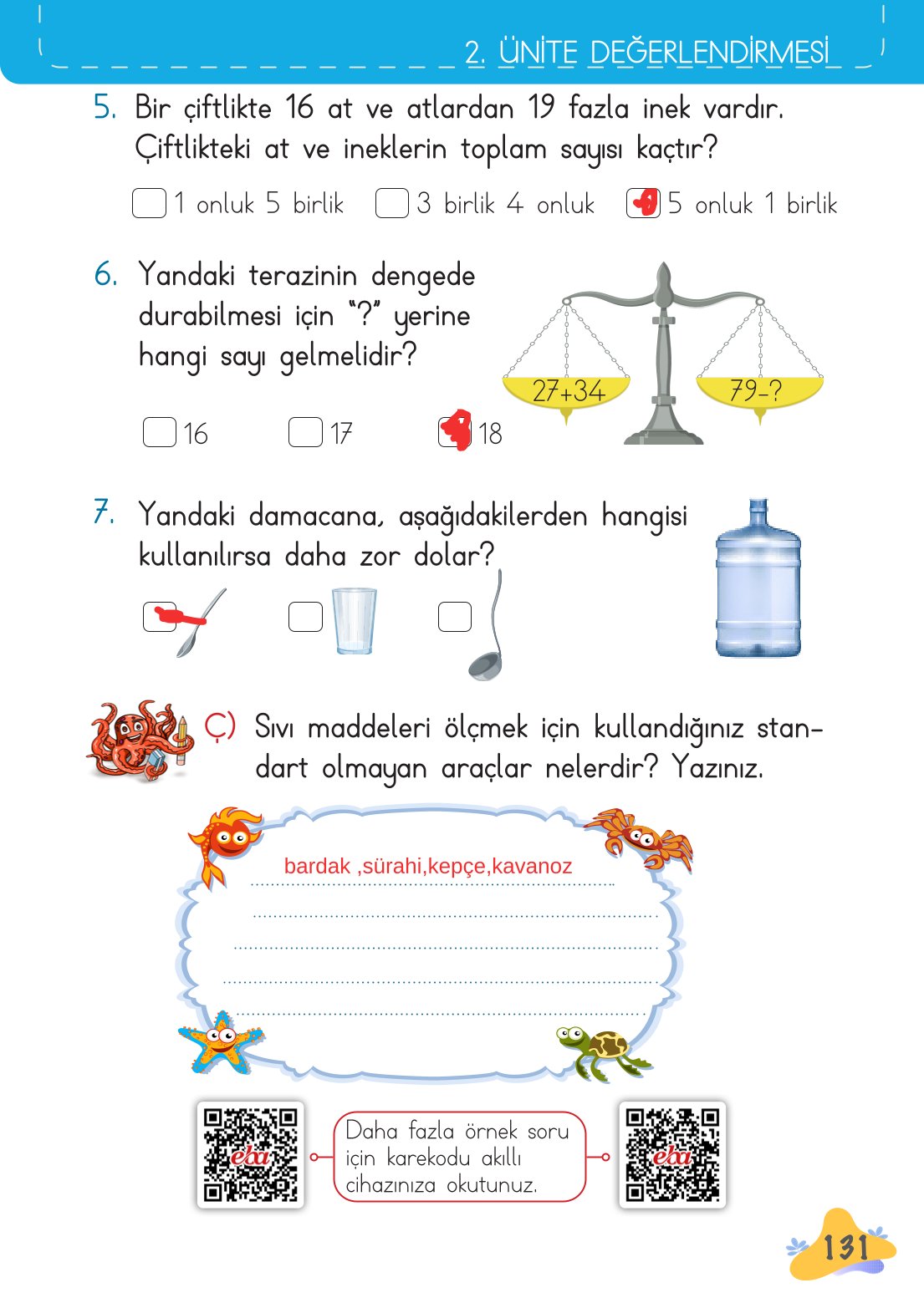 2. Sınıf Meb Yayınları Matematik Ders Kitabı Sayfa 132 Cevapları