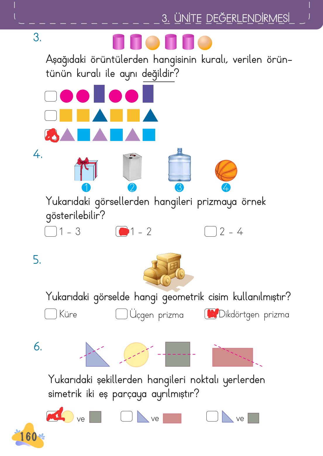 2. Sınıf Meb Yayınları Matematik Ders Kitabı Sayfa 161 Cevapları