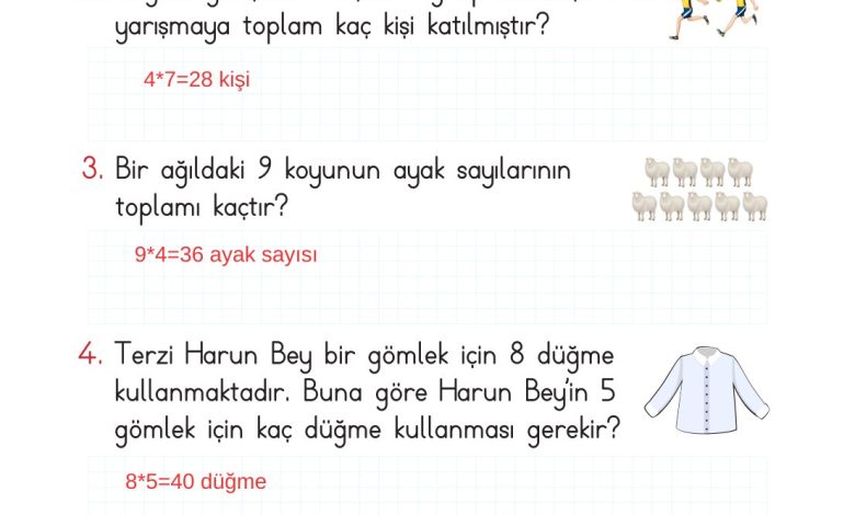 2. Sınıf Meb Yayınları Matematik Ders Kitabı Sayfa 187 Cevapları