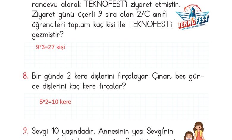 2. Sınıf Meb Yayınları Matematik Ders Kitabı Sayfa 188 Cevapları