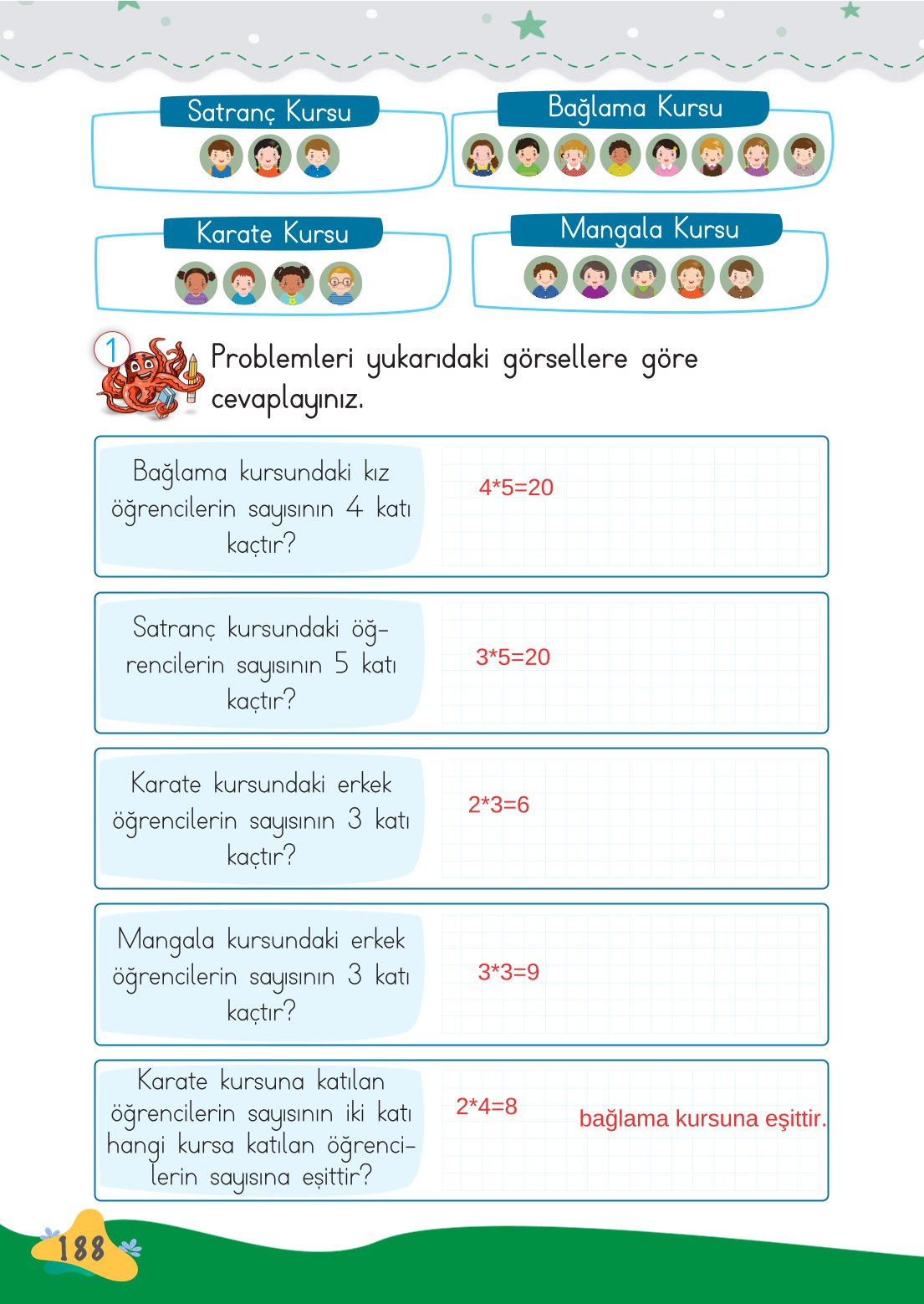 2. Sınıf Meb Yayınları Matematik Ders Kitabı Sayfa 189 Cevapları