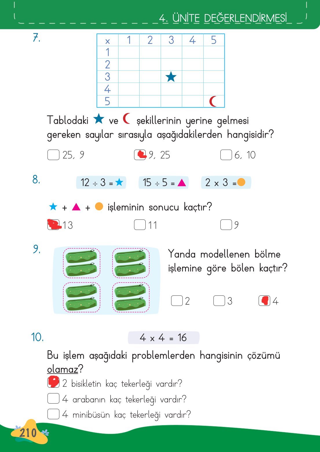 2. Sınıf Meb Yayınları Matematik Ders Kitabı Sayfa 211 Cevapları