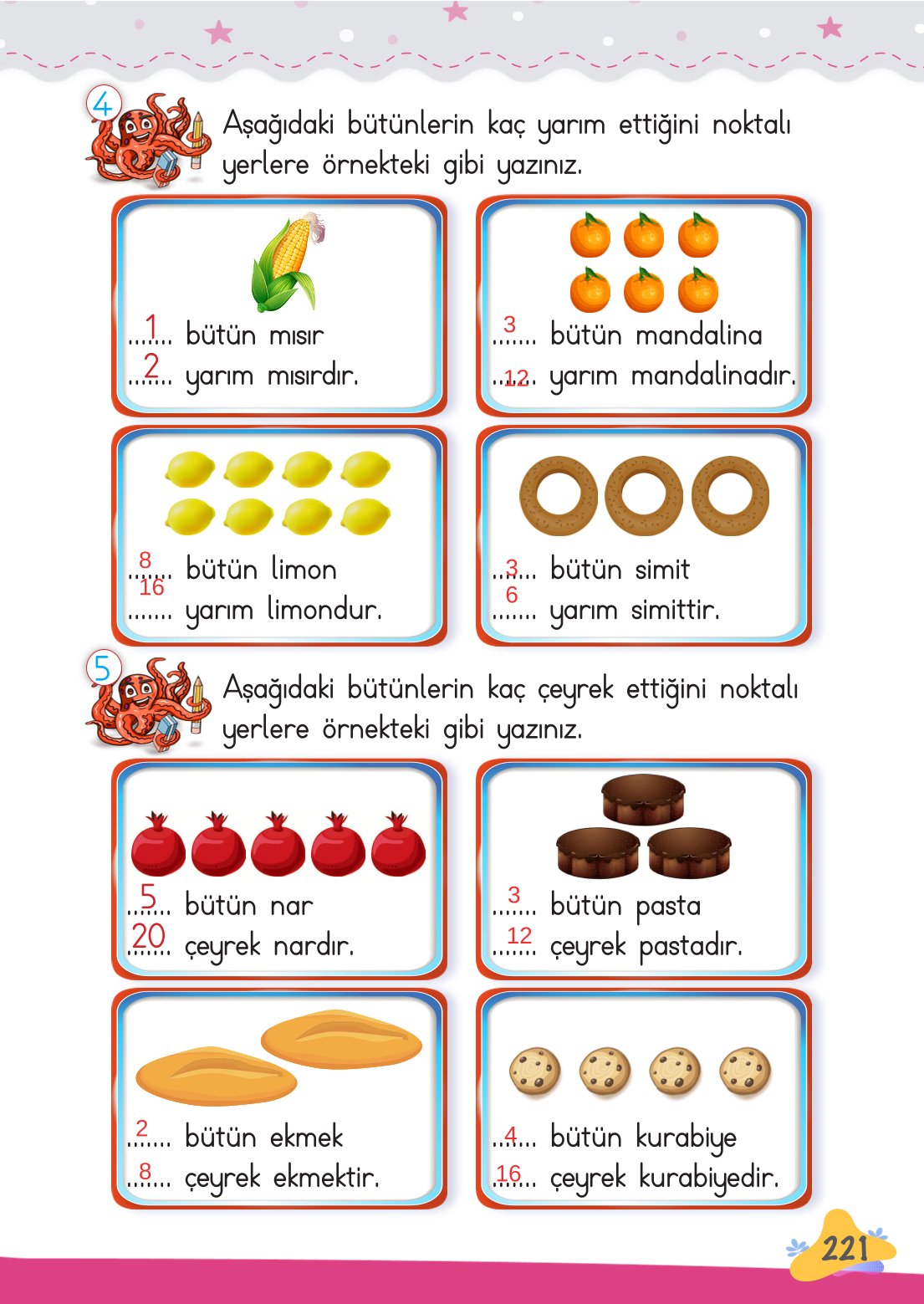 2. Sınıf Meb Yayınları Matematik Ders Kitabı Sayfa 222 Cevapları