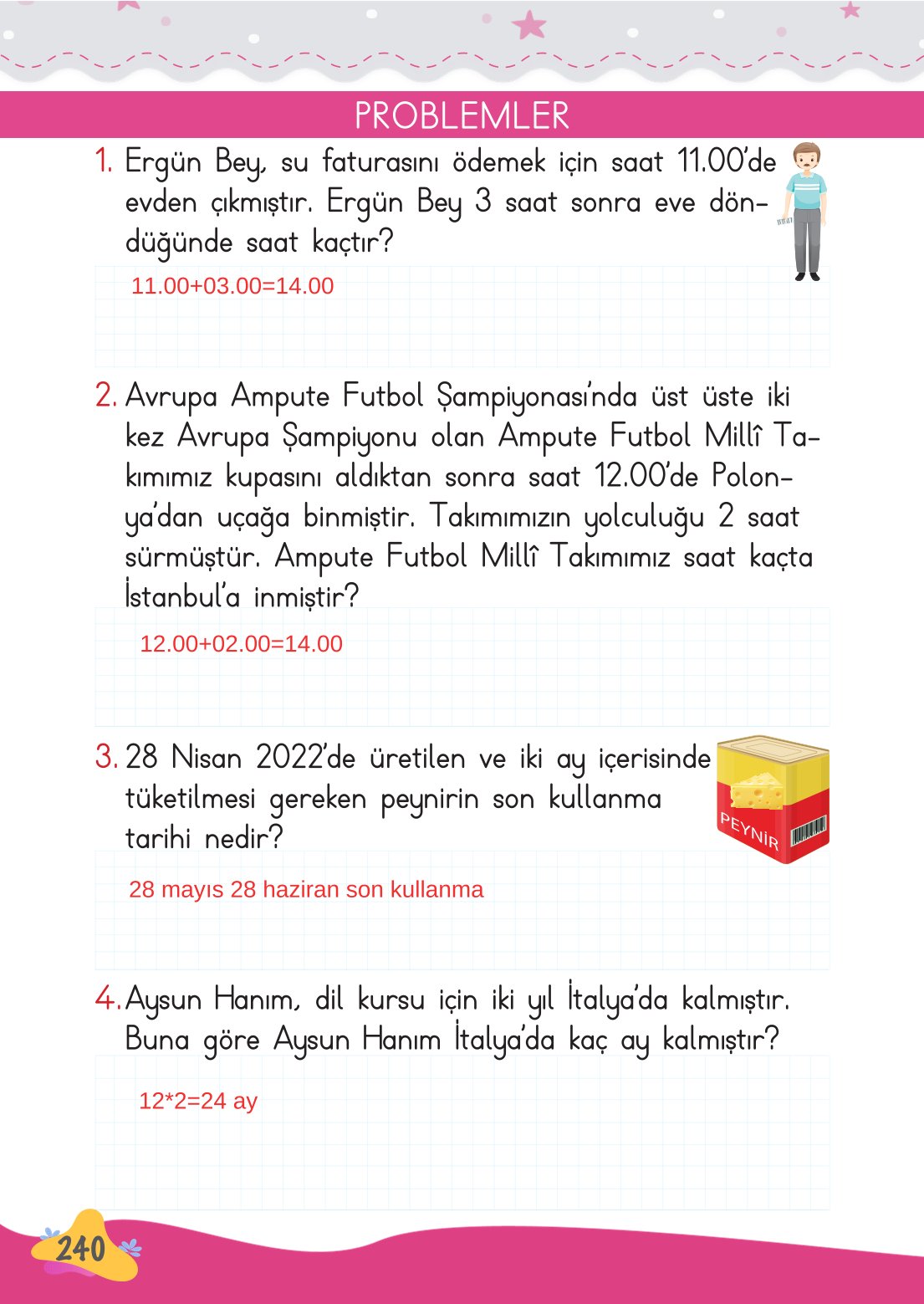 2. Sınıf Meb Yayınları Matematik Ders Kitabı Sayfa 241 Cevapları