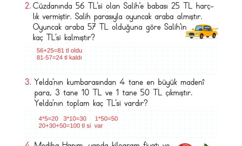 2. Sınıf Meb Yayınları Matematik Ders Kitabı Sayfa 254 Cevapları