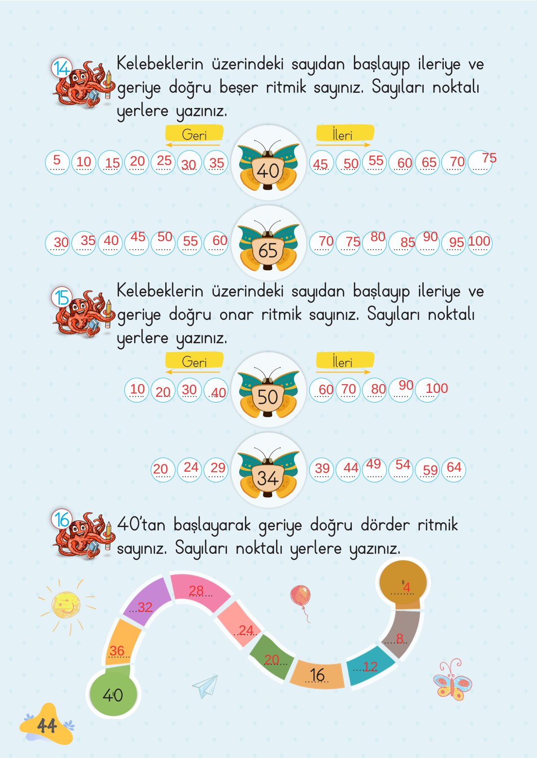 2. Sınıf Meb Yayınları Matematik Ders Kitabı Sayfa 45 Cevapları