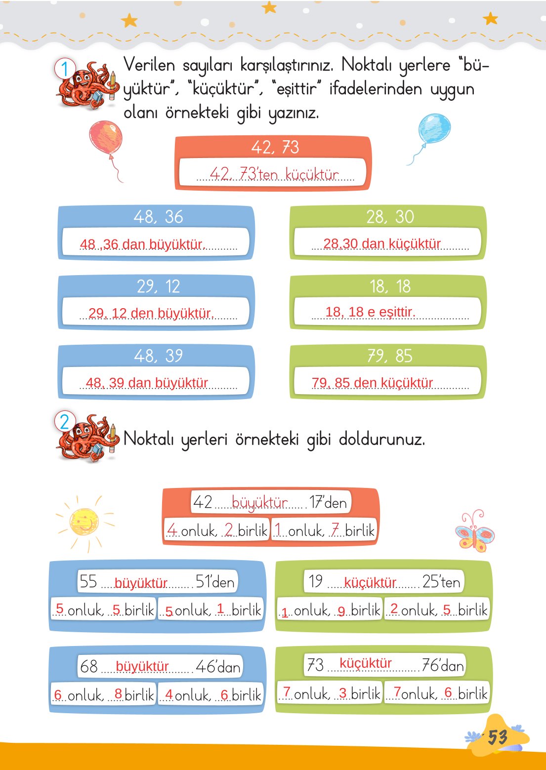 2. Sınıf Meb Yayınları Matematik Ders Kitabı Sayfa 54 Cevapları