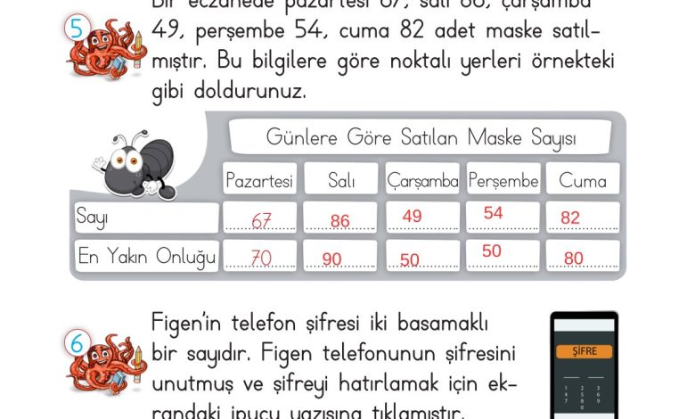 2. Sınıf Meb Yayınları Matematik Ders Kitabı Sayfa 63 Cevapları