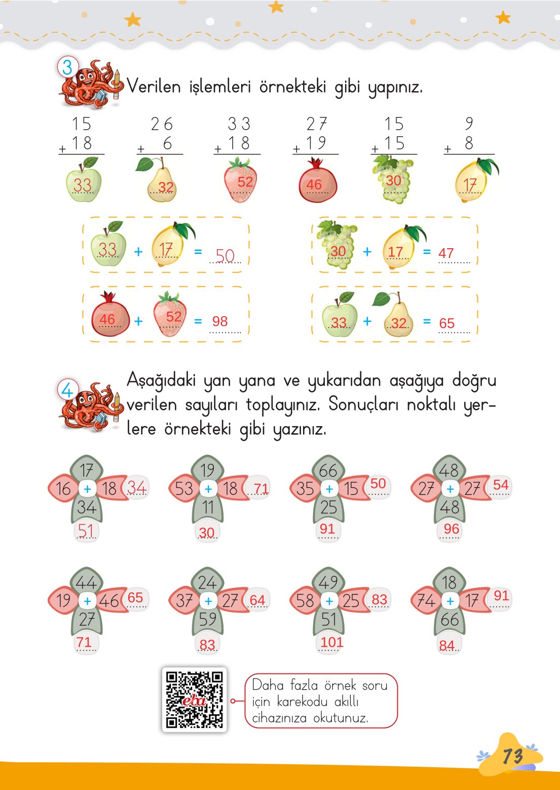 2. Sınıf Meb Yayınları Matematik Ders Kitabı Sayfa 74 Cevapları