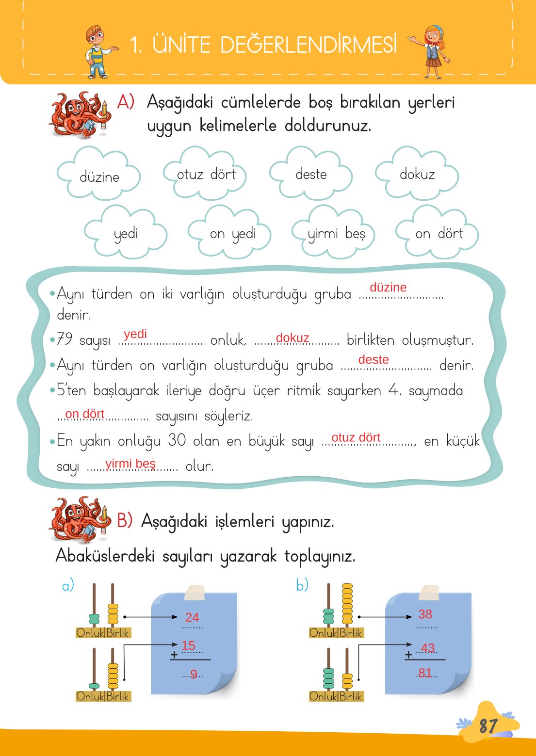 2. Sınıf Meb Yayınları Matematik Ders Kitabı Sayfa 88 Cevapları