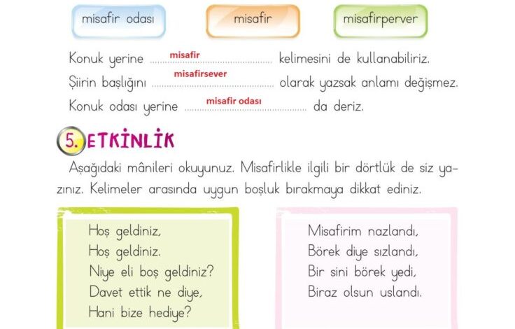 2. Sınıf Türkçe Ada Matbaacılık Yayıncılık Sayfa 127 Cevapları