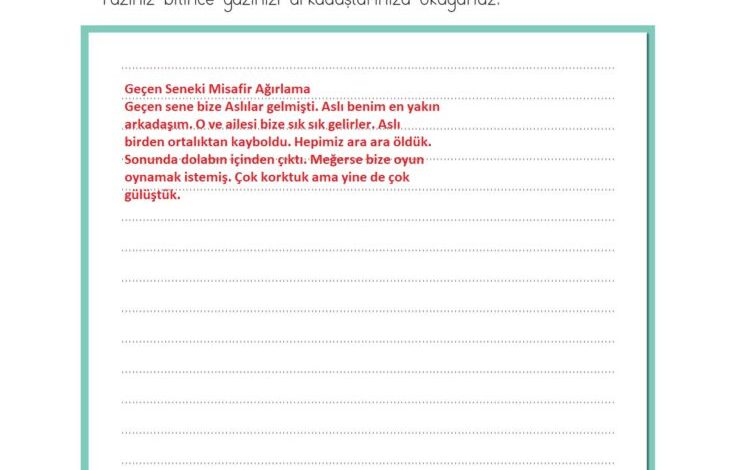 2. Sınıf Türkçe Ada Matbaacılık Yayıncılık Sayfa 128 Cevapları