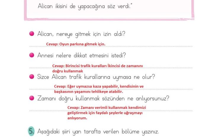 2. Sınıf Türkçe Ada Matbaacılık Yayıncılık Sayfa 132 Cevapları