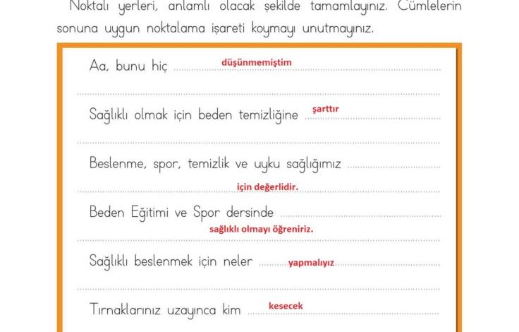 2. Sınıf Türkçe Ada Matbaacılık Yayıncılık Sayfa 188 Cevapları