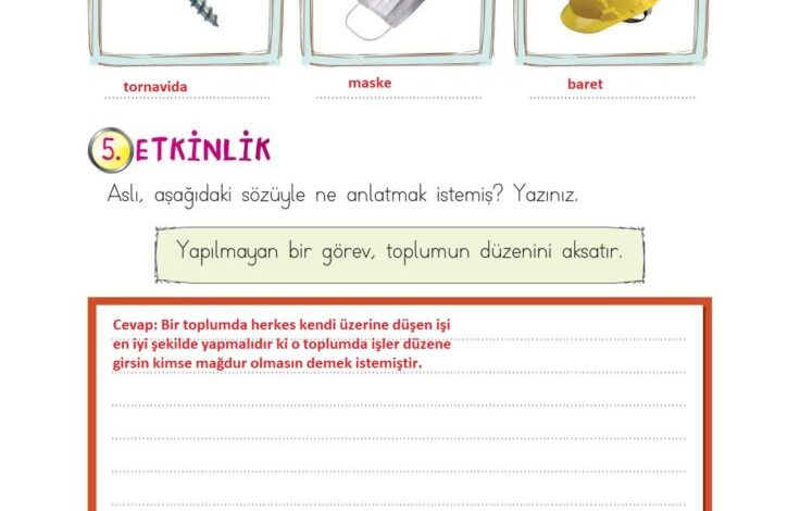 2. Sınıf Türkçe Ada Matbaacılık Yayıncılık Sayfa 240 Cevapları