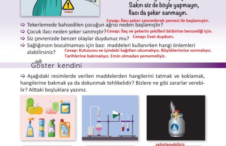 3. Sınıf Fen Bilimleri Meb Yayınları Sayfa 114 Cevapları