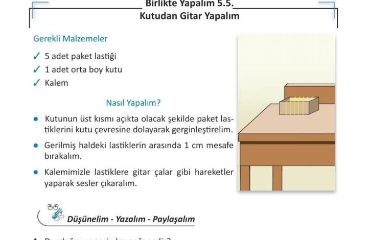 3. Sınıf Fen Bilimleri Meb Yayınları Sayfa 155 Cevapları