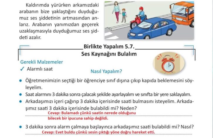 3. Sınıf Fen Bilimleri Meb Yayınları Sayfa 158 Cevapları