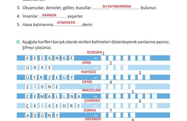 3. Sınıf Fen Bilimleri Meb Yayınları Sayfa 32 Cevapları