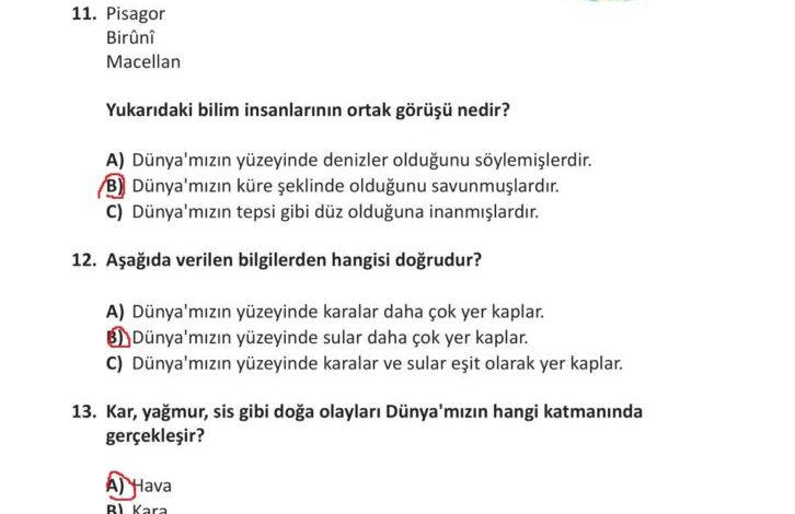 3. Sınıf Fen Bilimleri Meb Yayınları Sayfa 35 Cevapları