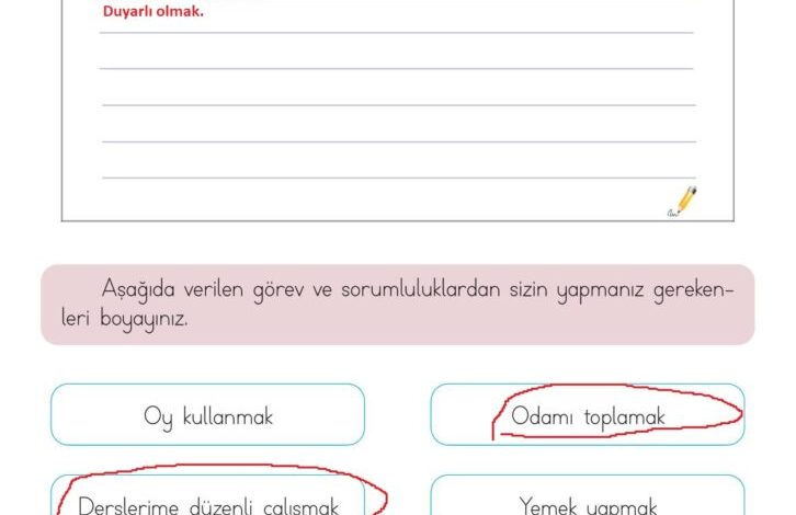 3. Sınıf Hayat Bilgisi Meb Yayınları Sayfa 129 Cevapları