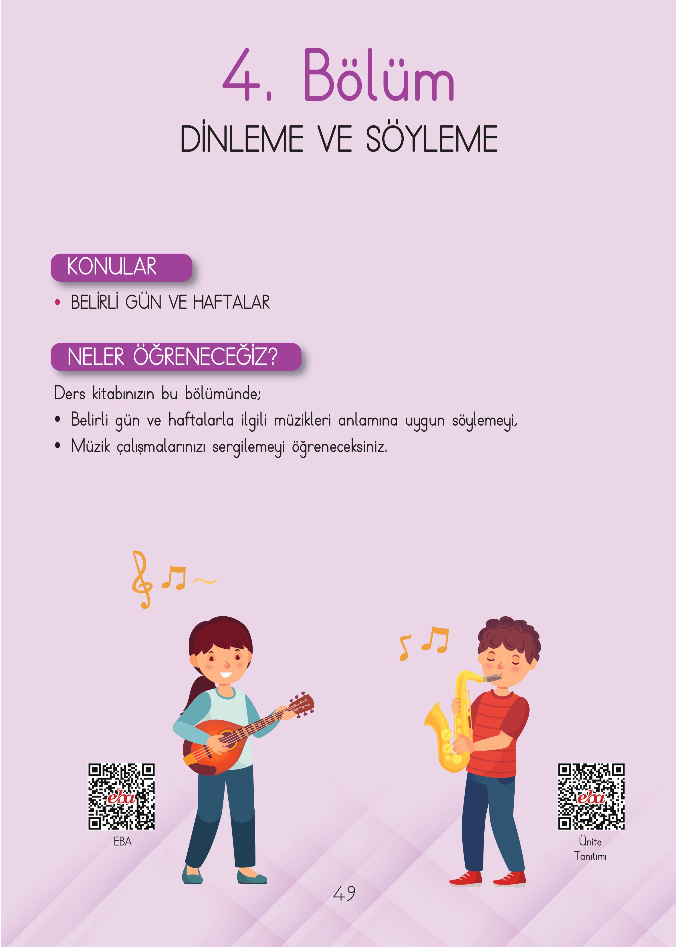 3. Sınıf Hecce Yayıncılık Müzik Ders Kitabı Sayfa 49 Cevapları