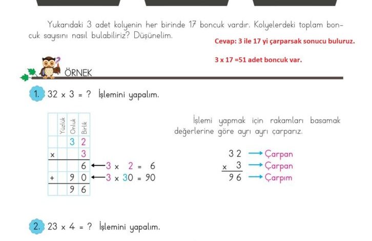 3. Sınıf Matematik Meb Yayınları Sayfa 102 Cevapları