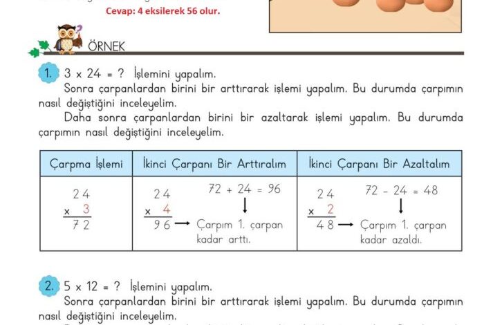 3. Sınıf Matematik Meb Yayınları Sayfa 106 Cevapları