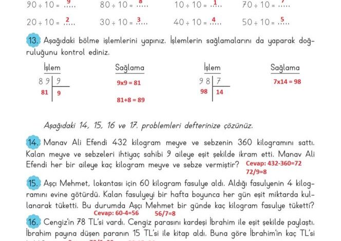 3. Sınıf Matematik Meb Yayınları Sayfa 125 Cevapları