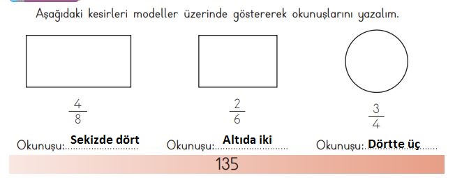 3. Sınıf Matematik Meb Yayınları Sayfa 135 Cevapları