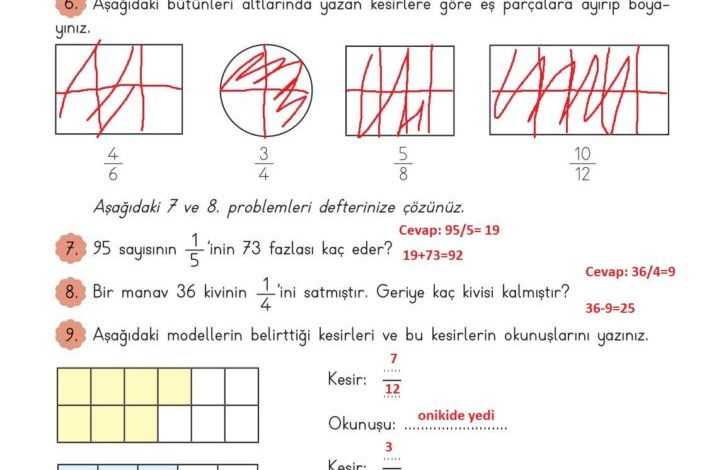 3. Sınıf Matematik Meb Yayınları Sayfa 141 Cevapları