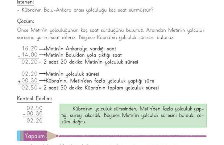 3. Sınıf Matematik Meb Yayınları Sayfa 151 Cevapları