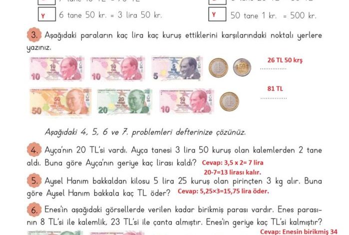 3. Sınıf Matematik Meb Yayınları Sayfa 157 Cevapları