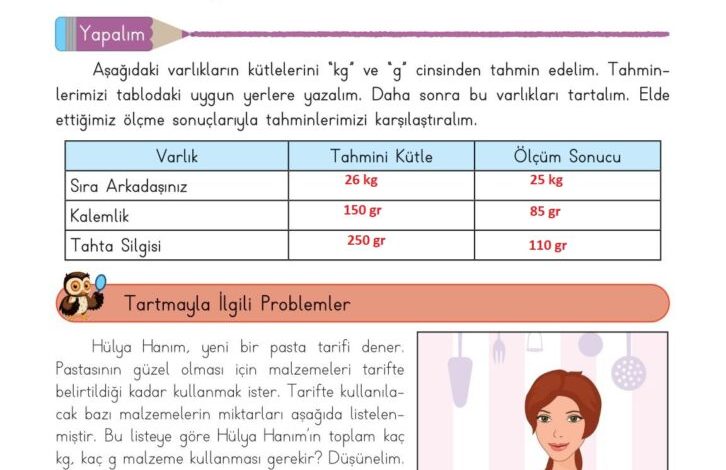 3. Sınıf Matematik Meb Yayınları Sayfa 161 Cevapları