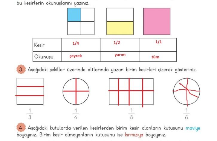 3. Sınıf Matematik Meb Yayınları Sayfa 164 Cevapları