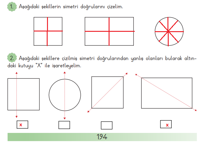 3. Sınıf Matematik Meb Yayınları Sayfa 194 Cevapları