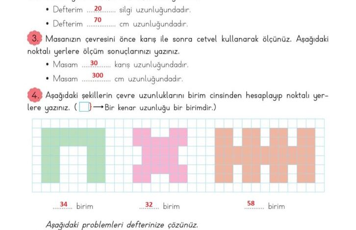 3. Sınıf Matematik Meb Yayınları Sayfa 224 Cevapları