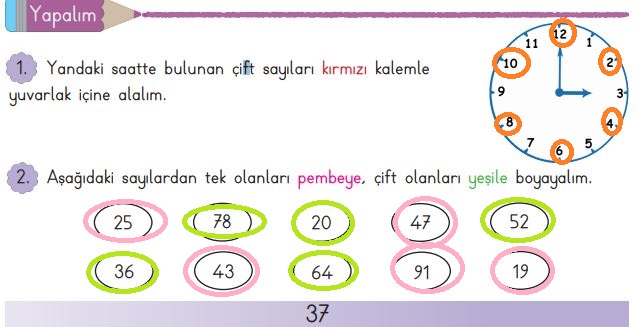 3. Sınıf Matematik Meb Yayınları Sayfa 37 Cevapları