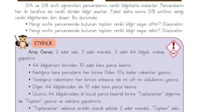 3. Sınıf Matematik Meb Yayınları Sayfa 38 Cevapları