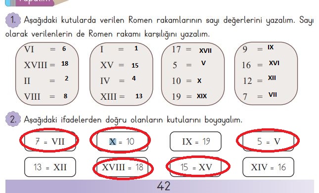 3. Sınıf Matematik Meb Yayınları Sayfa 42 Cevapları