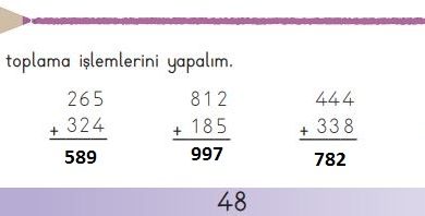 3. Sınıf Matematik Meb Yayınları Sayfa 48 Cevapları