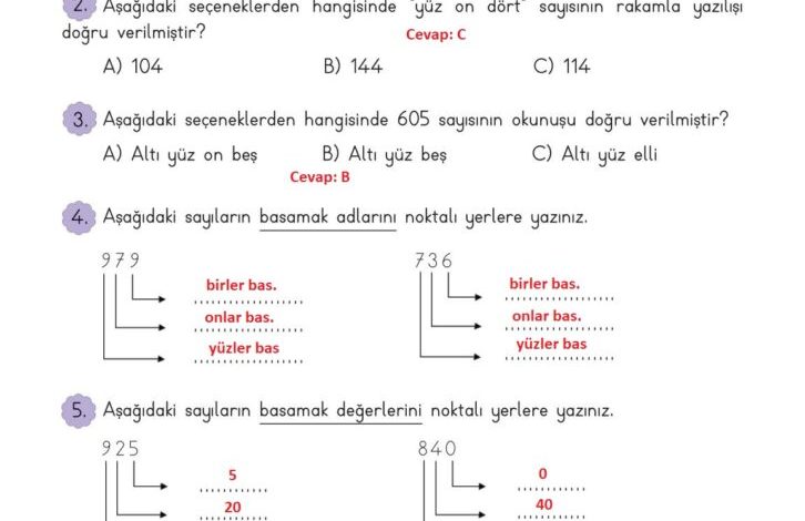 3. Sınıf Matematik Meb Yayınları Sayfa 57 Cevapları