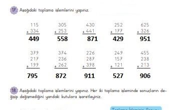 3. Sınıf Matematik Meb Yayınları Sayfa 60 Cevapları