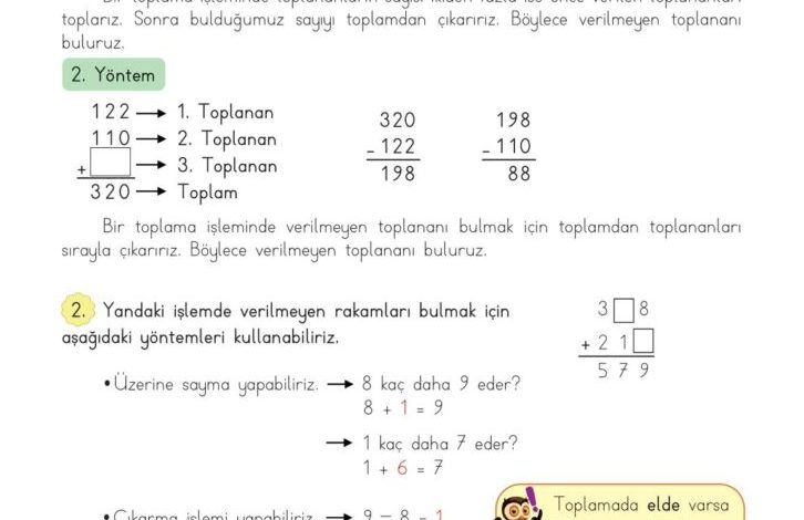 3. Sınıf Matematik Meb Yayınları Sayfa 69 Cevapları