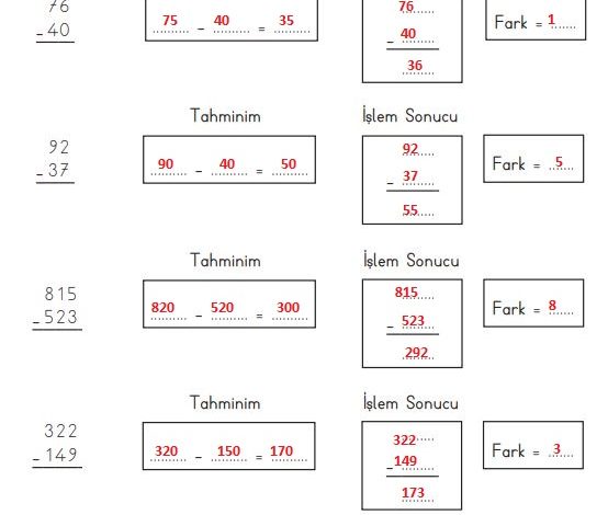 3. Sınıf Matematik Meb Yayınları Sayfa 77 Cevapları