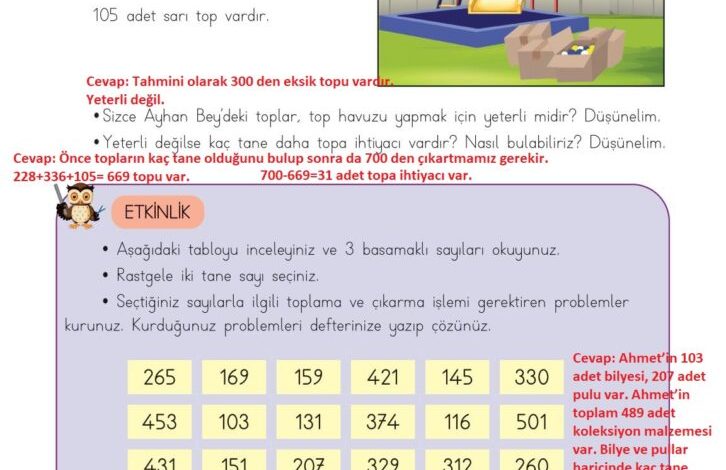 3. Sınıf Matematik Meb Yayınları Sayfa 78 Cevapları