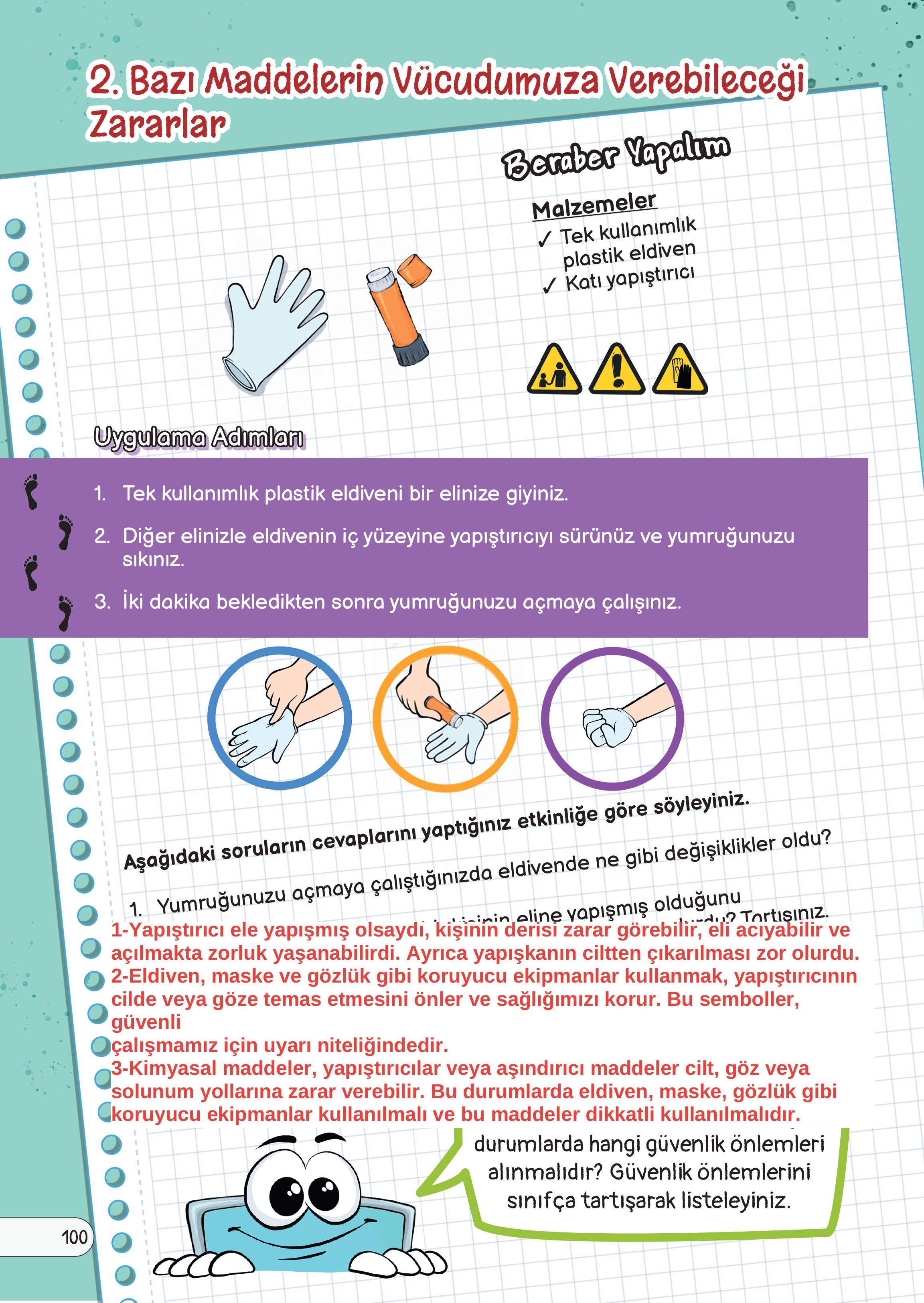 3. Sınıf Meb Yayınları Fen Bilimleri Ders Kitabı Sayfa 100 Cevapları